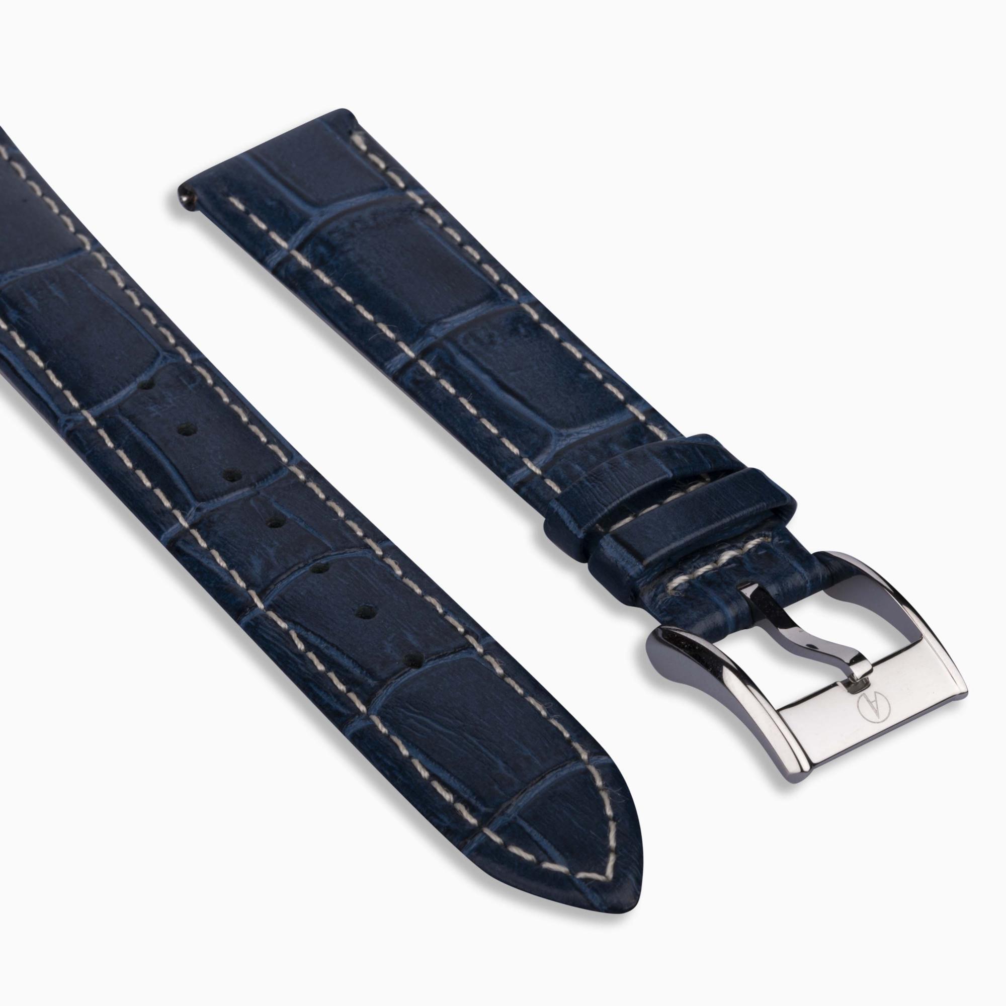 Accurist Everyday Unisex Navy Leather 18mm Strap